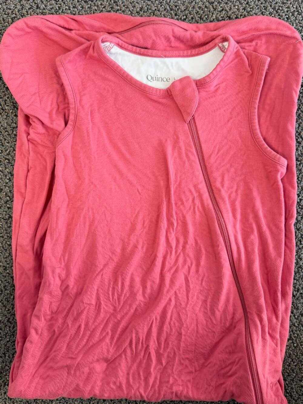 Quince Bamboo Baby Sleep Sack Full Zip Size Large Months 1.0 TOG Spring/Summer